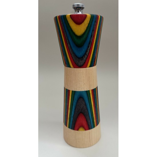 Poivrière base érable - tête colorée
