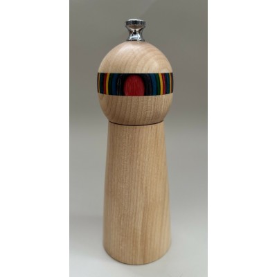 Salière base érable - tête colorée