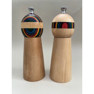 Salière base érable - tête colorée