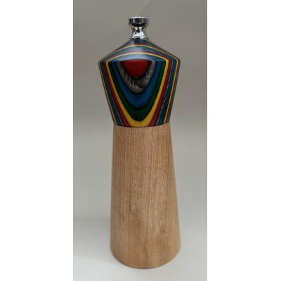 Salière base érable - tête colorée
