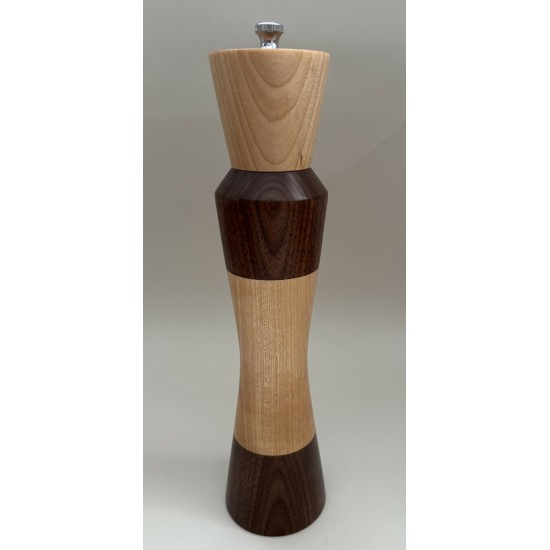 Salière en érable et noyer