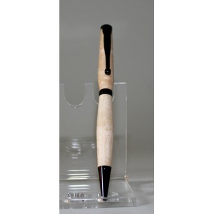 Slim stylo érable piqué noir