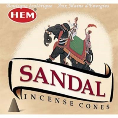 Encens HEM cône - Santal