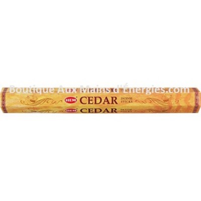 ENCENS HEM HEXAGONAL – CÈDRE 20 GR (CHAQUE)