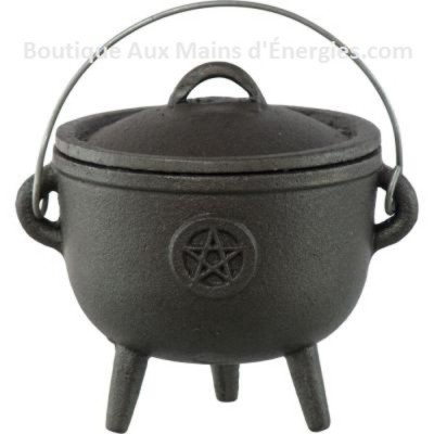 CHAUDRON FONTE NOIR + PENTACLE –...