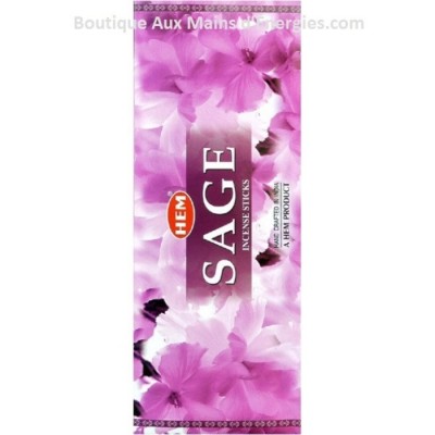 ENCENS HEXAGONAL HEM –  SAUGE ROSE 20 GR (BOITE...