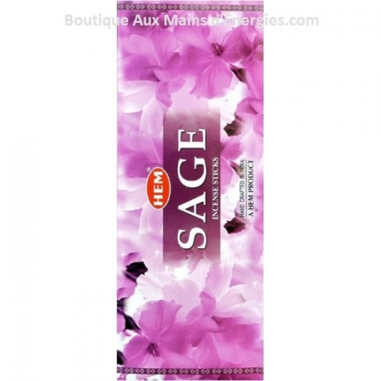 ENCENS HEXAGONAL HEM –  SAUGE ROSE 20 GR (BOITE...