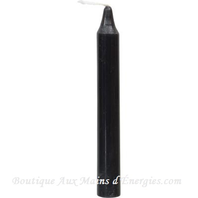 MINI CHANDELLES RITUEL – NOIRE 4″HX0.5″...