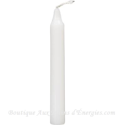 MINI CHANDELLES RITUEL – BLANCHE  4″ HX0.5″...