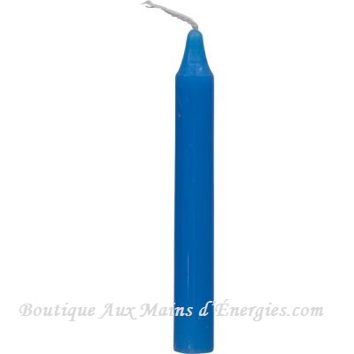 MINI CHANDELLES RITUEL – BLEUE 4″ HX0.5″...