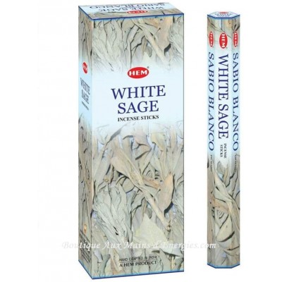 ENCENS HEXAGONAL HEM –SAUGE BLANCHE 20 GR (BOITE...