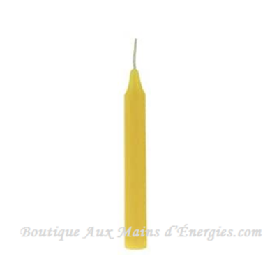 MINI CHANDELLES RITUEL – JAUNE 4″ HX0.5″...