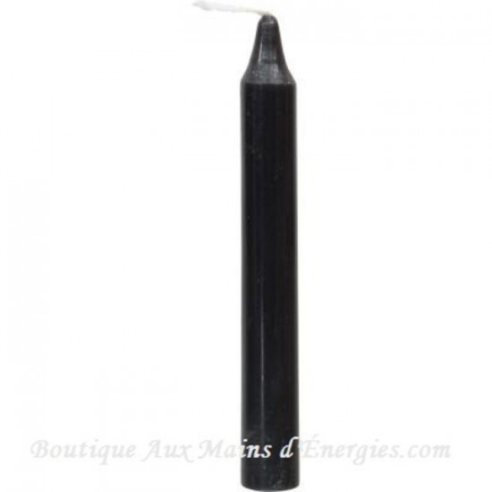 MINI CHANDELLES RITUEL – NOIRE 4″HX0.5″...
