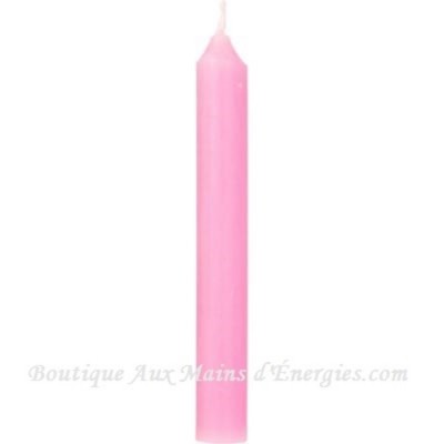 MINI CHANDELLES RITUEL – ROSE 4″ HX0.5″...