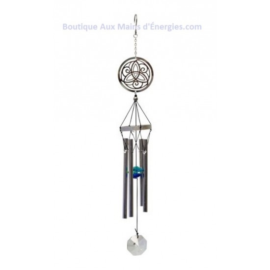 CARILLON EN MÉTAL AVEC CRISTAL – NOEUD CELTIQUE...