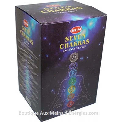 ENCENS HEM CHAKRA (12 BOITES/7 PQTS/5 BATONS)