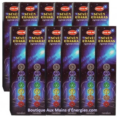 ENCENS HEM CHAKRA (12 BOITES/7 PQTS/5 BATONS)