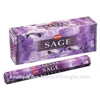 ENCENS HEXAGONAL HEM –SAUGE BLEU 20 GR (BOITE)