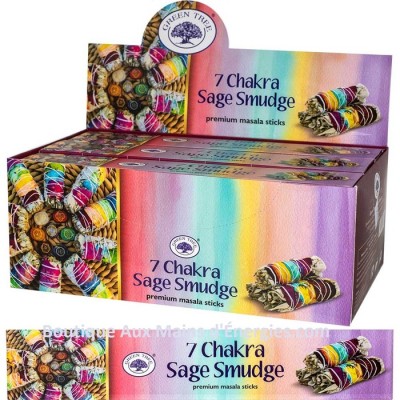 Encens Green Tree - sauge chakra 15 gr (boite)