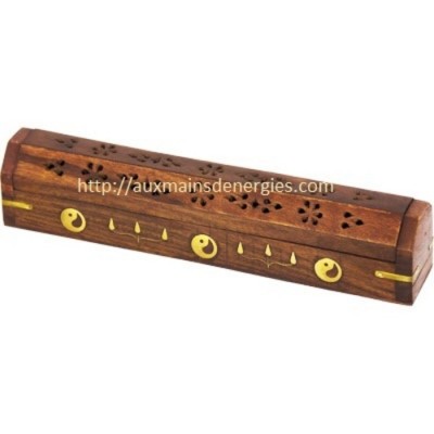 PORTE ENCENS BRULEUR EN BOIS - YIN-YANG-12