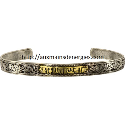 BRACELET-OM MANI PADME HUM/CUIVRE