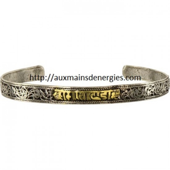 BRACELET-OM MANI PADME HUM/CUIVRE