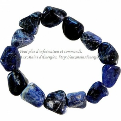 BRACELET PIERRE POLIES-SODALITE