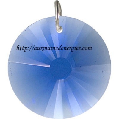 CRISTAL PRISME COUL.-SAPHIRE 40MM  