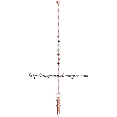 PENDULE-CHAKRAS-CUIVRE ASSORTIS-UNIT