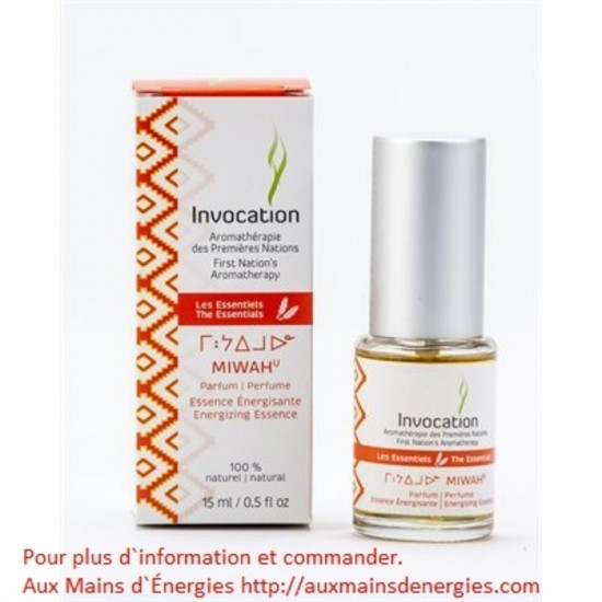 Parfum MIWAH - Invocation - Encens liquide naturel 15 ml 