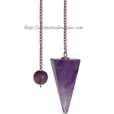 PENDULE HEXAGONAL-AMETHYSTE 