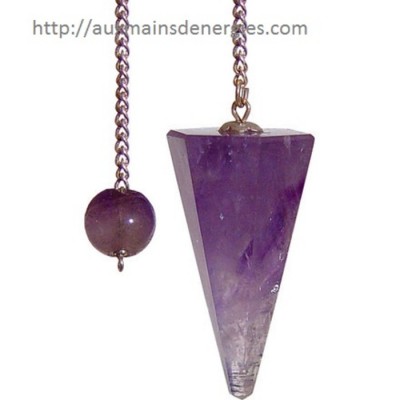 PENDULE HEXAGONAL-AMETHYSTE 
