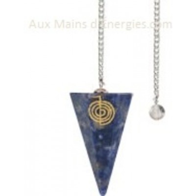 PENDULE-HEXAGONE SODALITE CHO-KU-REIKI 