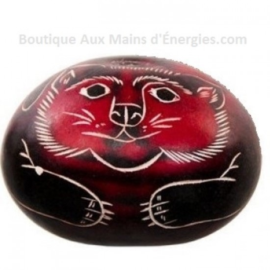 MARACAS SECOUEUR - GOURDE HIBOU 2.5 "H.