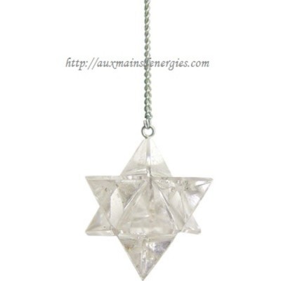 PENDULE MERKABA QUARTZ CLAIR