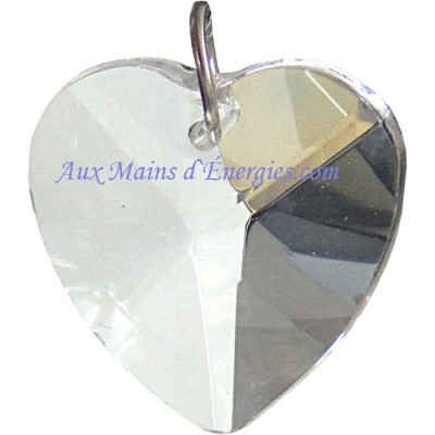 CRISTAL CLAIRE EN COEUR 20MM