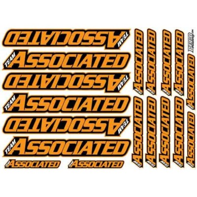 AE Team Decals Orange Fluo