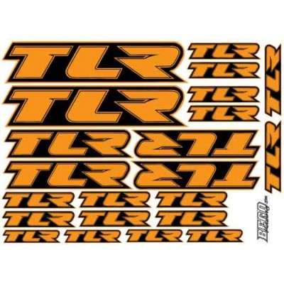 TLR TEAM DECALS ORANGE FLUO