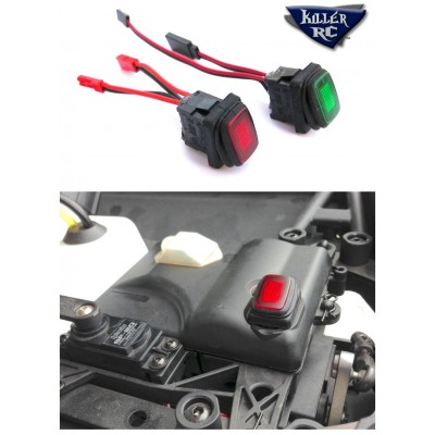 tr236 - Killer RC Super Power Switch - Red w/JST...