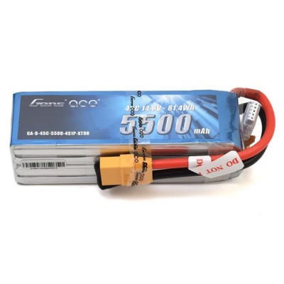 Batterie LiPo 45C avec connecteur XT90 de Gens Ace...