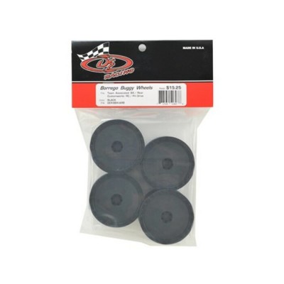 DE Racing "Borrego" Roues Arrière 2.2 1/10 Buggy (4) (B4 / B44) (Noir) (Broches)
