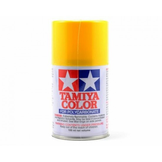 Peinture en aérosol de Lexan Tamiya PS-6 jaune (3 oz)