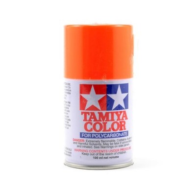 Tamiya PS-24 Fluorescent Orange Lexan Spray Paint...