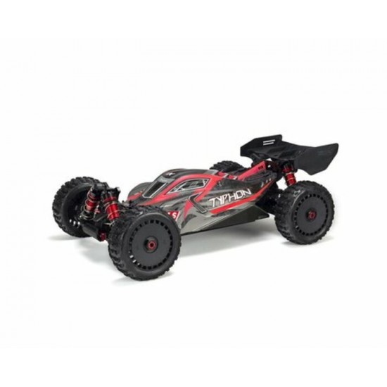 Arrma Typhon 6S BLX Brushless RTR 1/8 4WD Buggy (Rouge / Noir) (V5) avec Radio SLT3 2,4 GHz