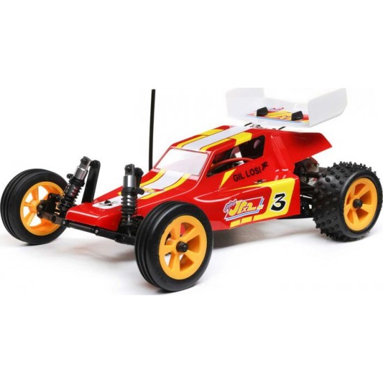 Losi JRX2 1/16 RTR 2WD Buggy (Rouge) avec radio 2,4 GHz, batterie et chargeur