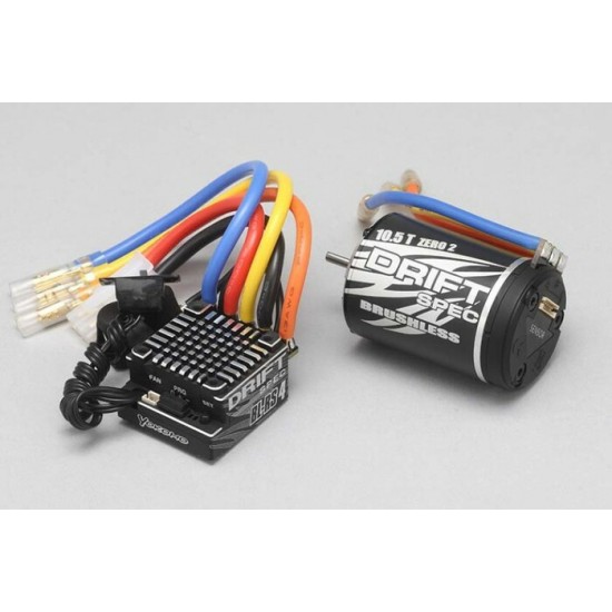 Yokomo BL-RS4 Drift Spec Sensored Brushless ESC/Zero S Drift Spec Motor Combo (10.5T) 