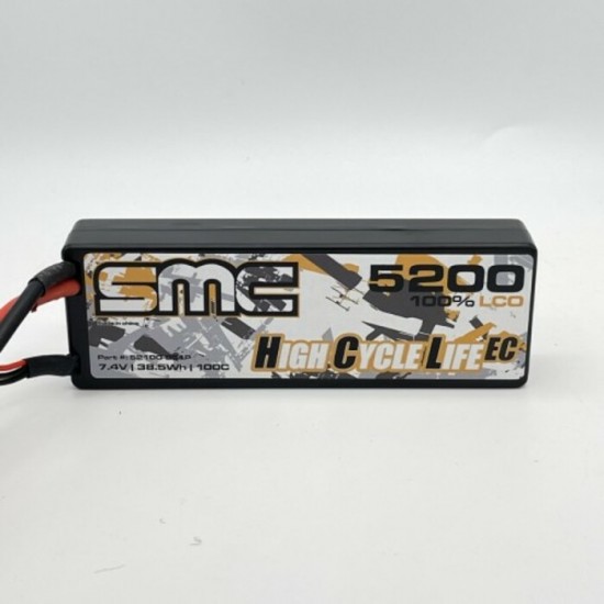 HCL-EC 7.4V 5200mAh 100C wired hardcase