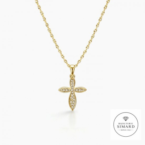 Chaine et pendentif  or 10 k 
