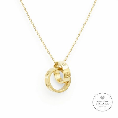 Chaine et pendentif  or 10 k 