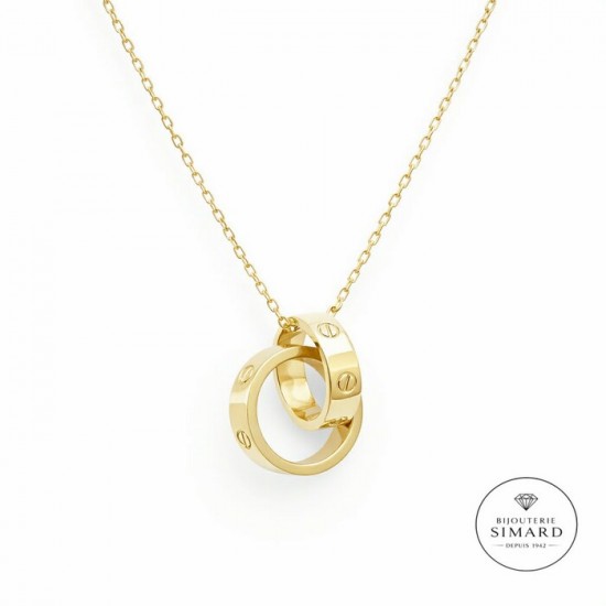 Chaine et pendentif  or 10 k 